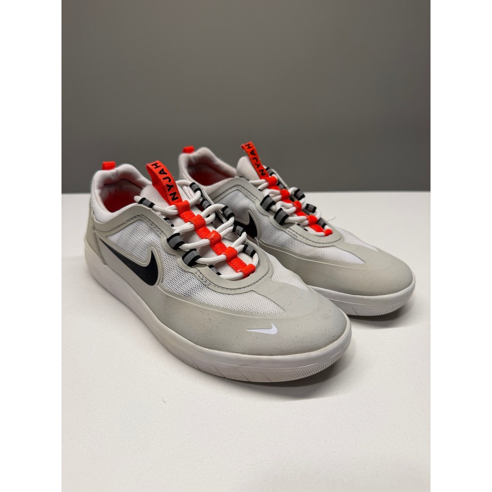 Nike SB Nyjah Free 2 Skate Shoes Mens 6 Women 7.5 Grey Bright Crimson BV2078-007